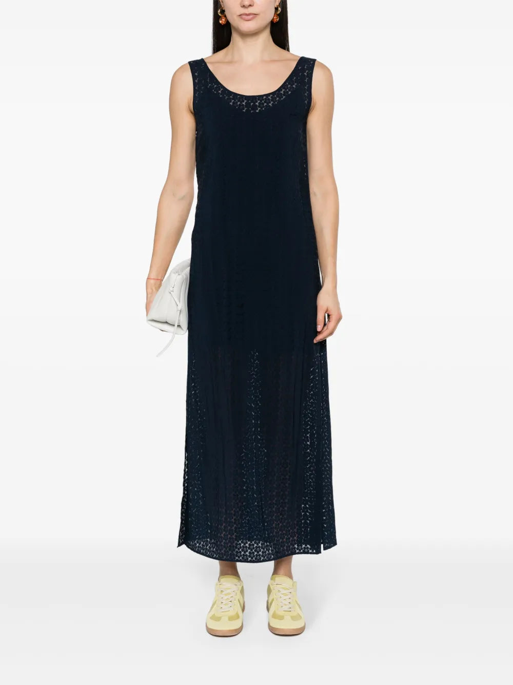 Floral-Motif Maxi Dress