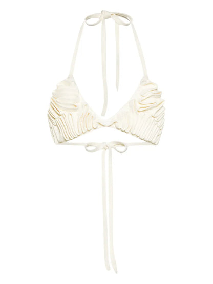 Carita Crochet-Knit Bikini Top