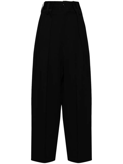 Wide-Leg Wool Trousers