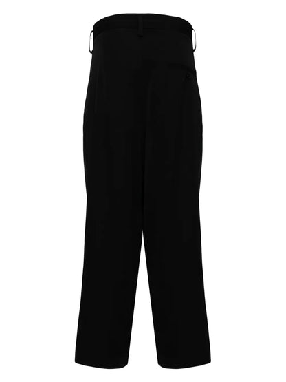 Wide-Leg Wool Trousers