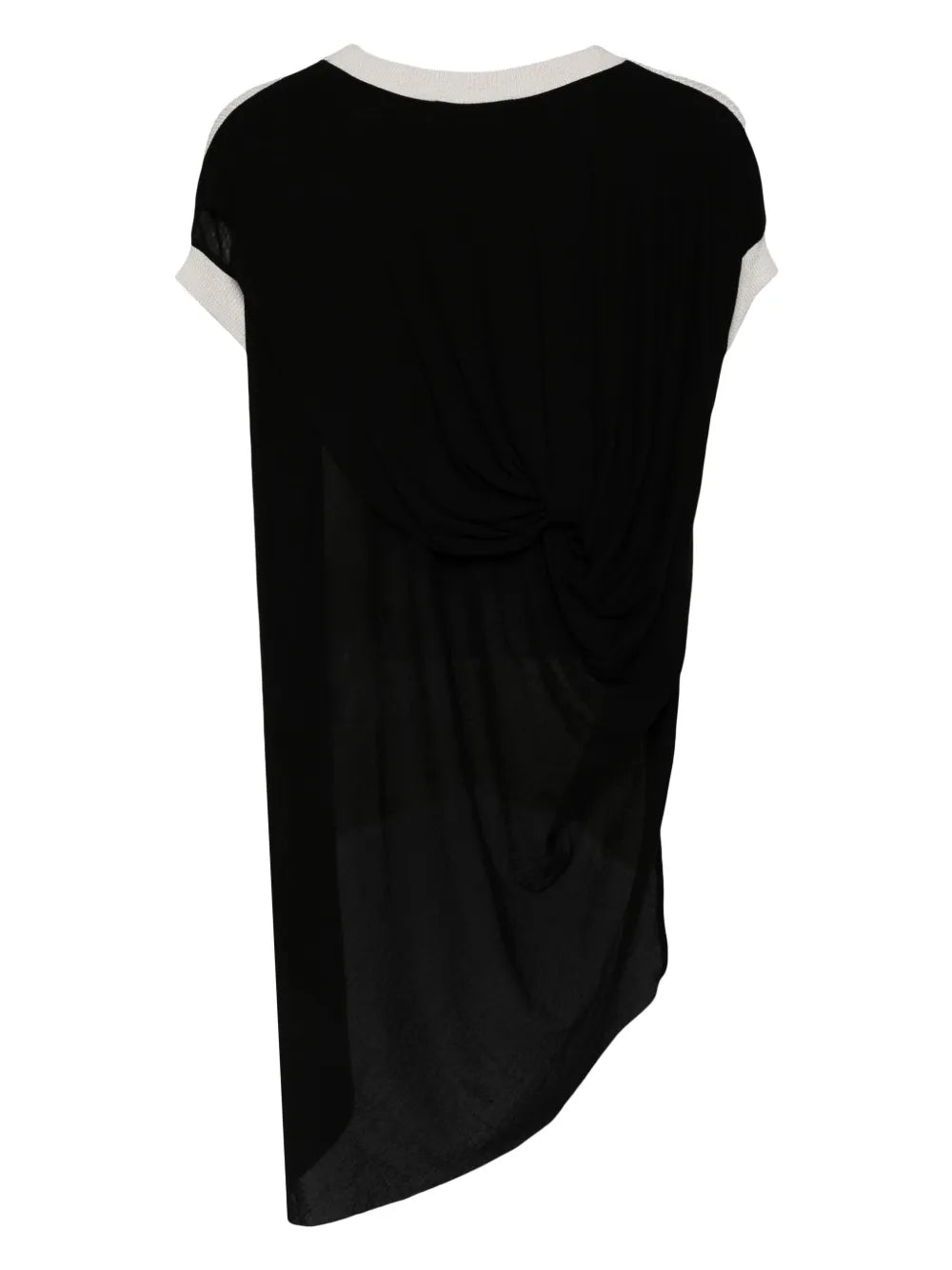 Layered-Effect Asymmetric Cotton T-Shirt