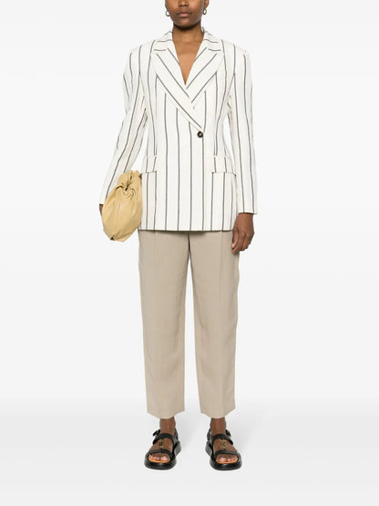 Cropped Tapered Trousers