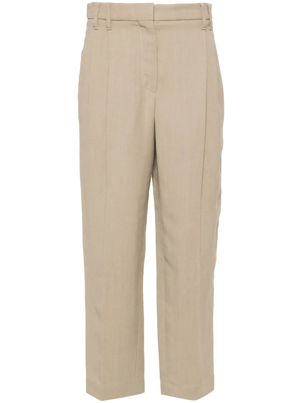 Cropped Tapered Trousers