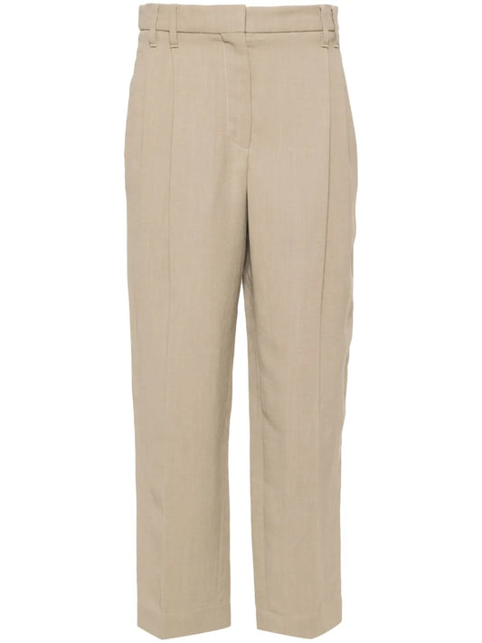 Cropped Tapered Trousers