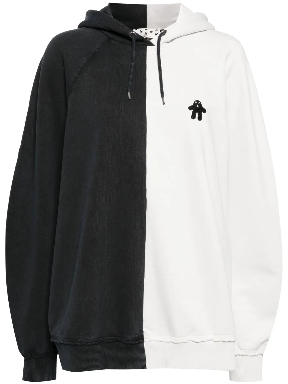 Colour-Block Cotton Hoodie
