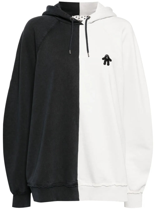 Colour-Block Cotton Hoodie