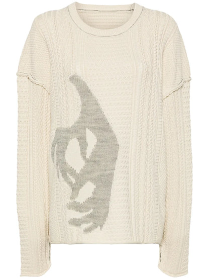 Chunky-Knit Wool Jumper