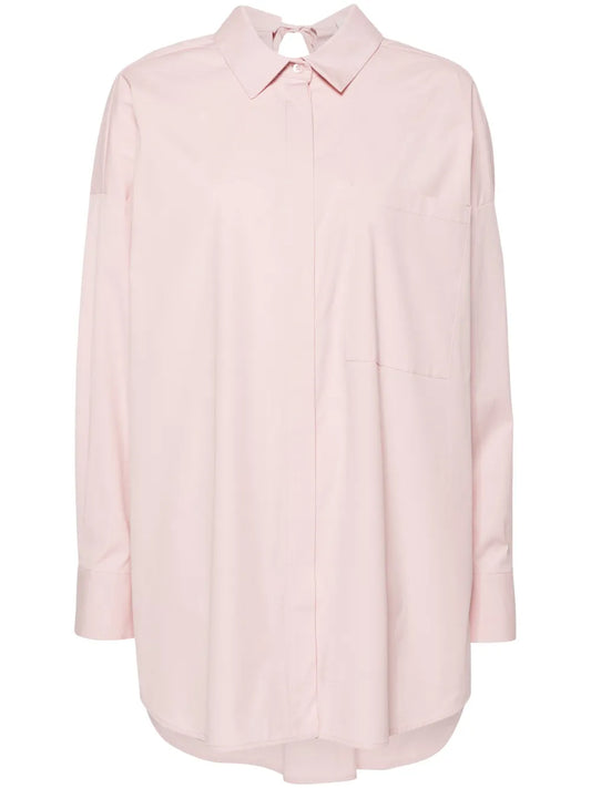 Rear-Tie Poplin Shirt