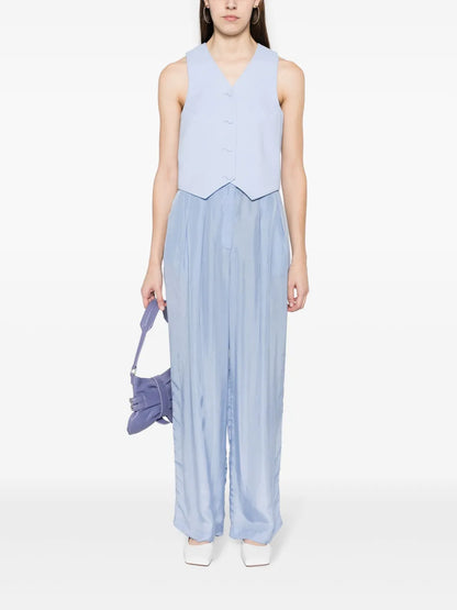 Crepe-Textured Waistcoat