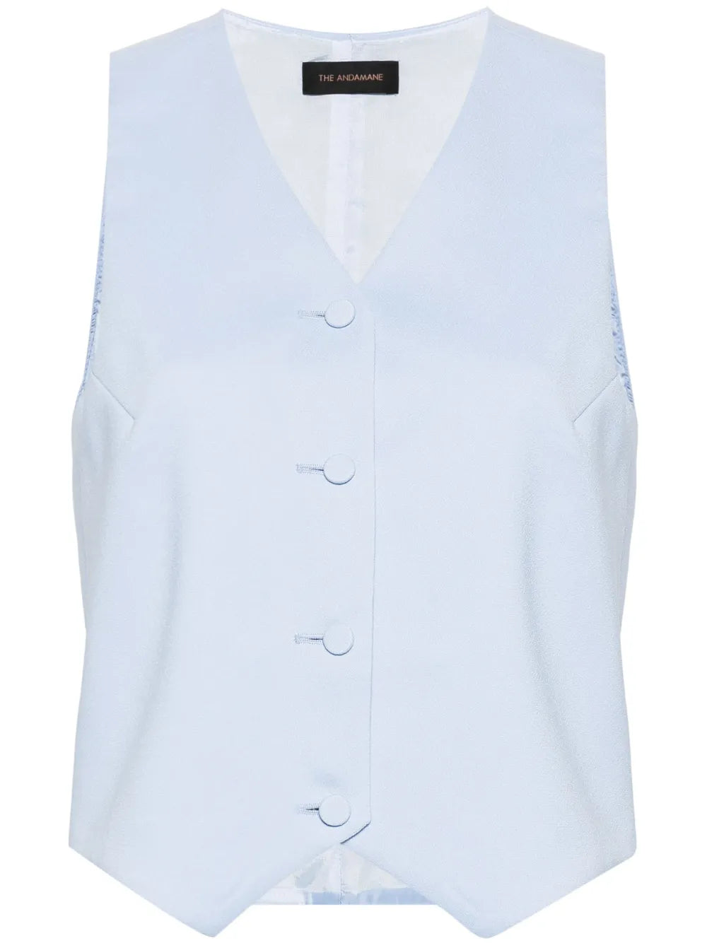 Crepe-Textured Waistcoat