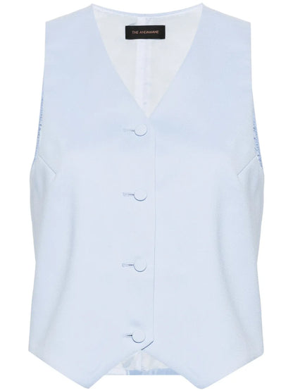Crepe-Textured Waistcoat