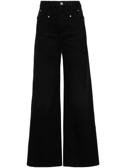 Lemony Wide-Leg Jeans