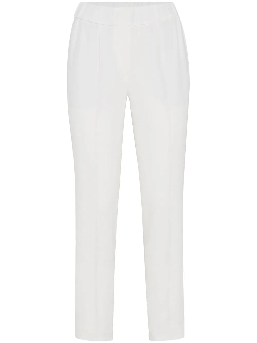 Silk-Blend Cropped Trousers