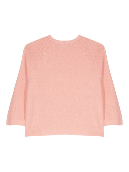 Sequin-Embellished Knitted Jumper