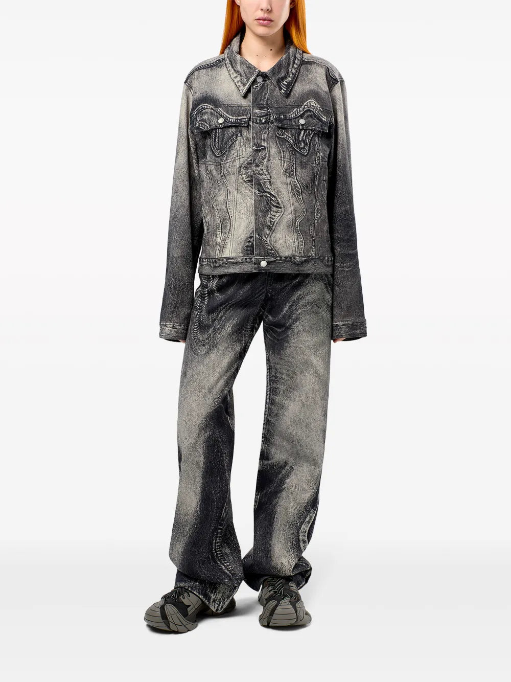 Abstract-Pattern Jeans