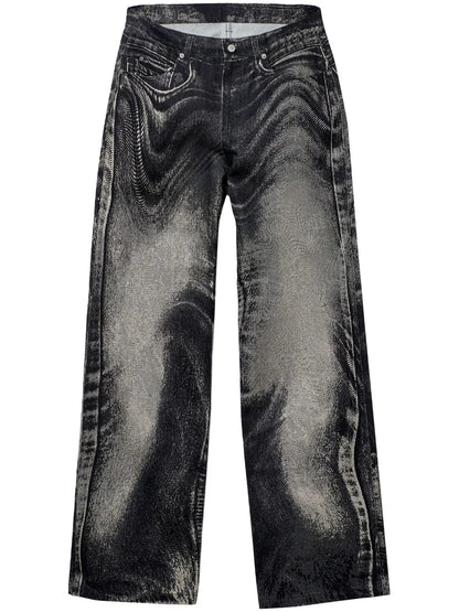 Abstract-Pattern Jeans