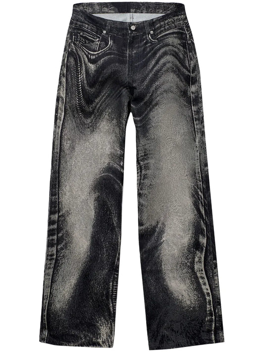 Abstract-Pattern Jeans