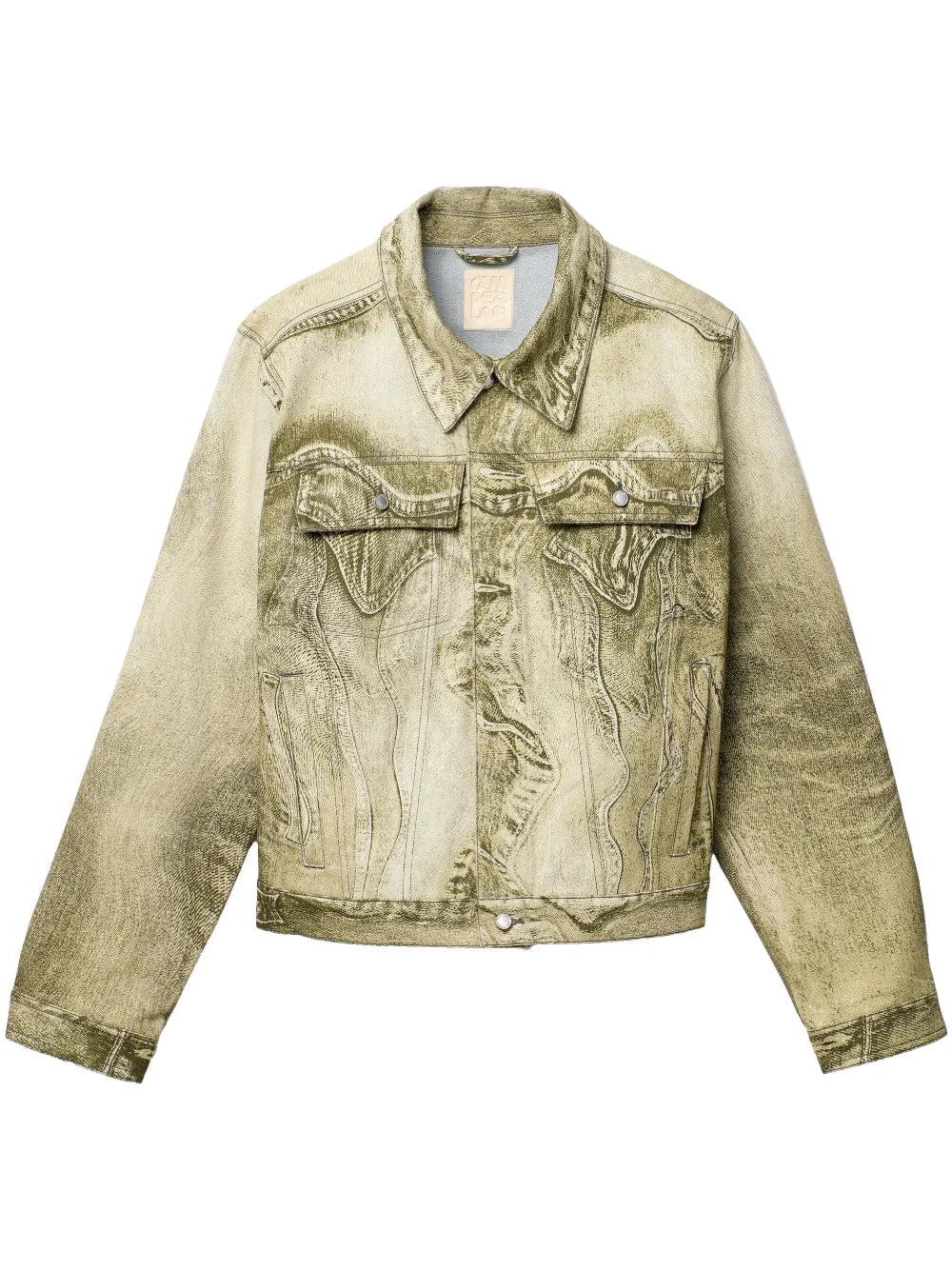 Swirl-Print Denim Jacket