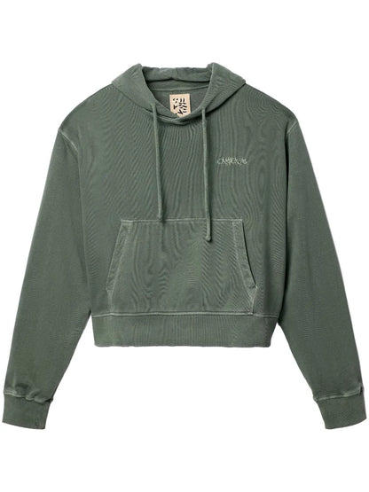 Logo-Embroidered Cotton Hoodie