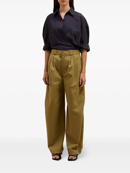 High-Waist Wide-Leg Trousers
