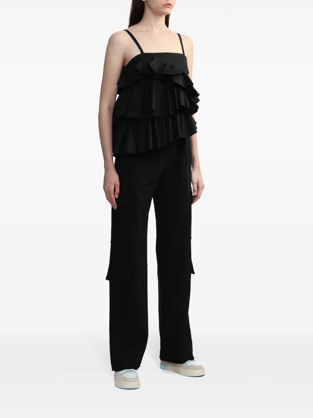 Asymmetric Ruffle Top