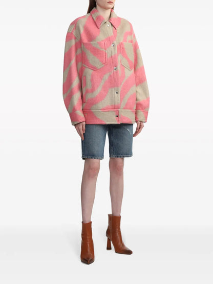 Edwina Zebra-Pattern Jacket