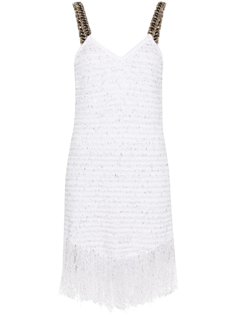 Fringed Lurex Tweed Minidress