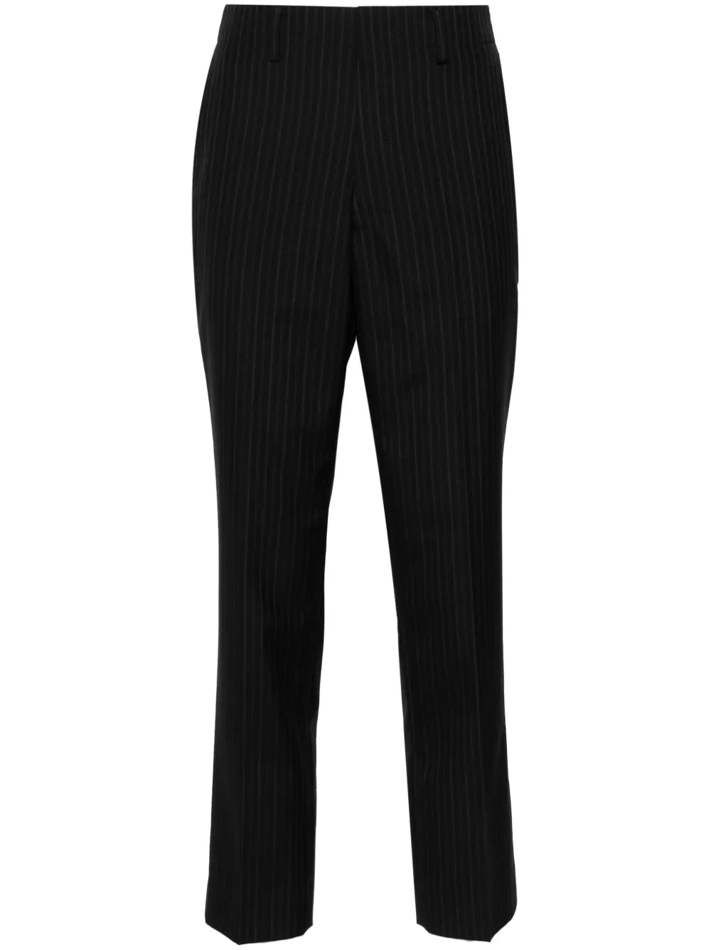 Pinstripe Slim-Cut Tailored Trousers