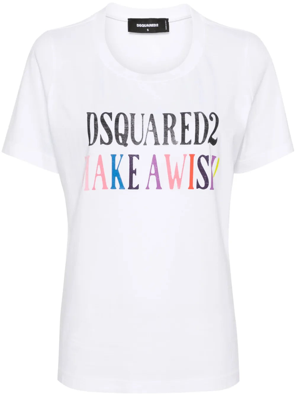 Slogan-Print Cotton T-Shirt