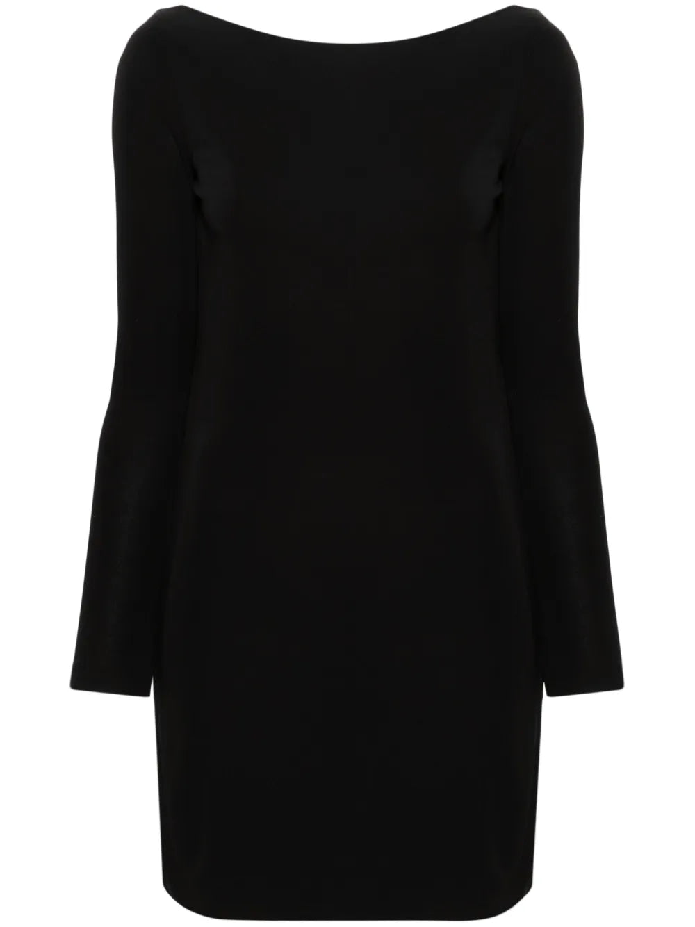 Cowl-Back Draped Minidress