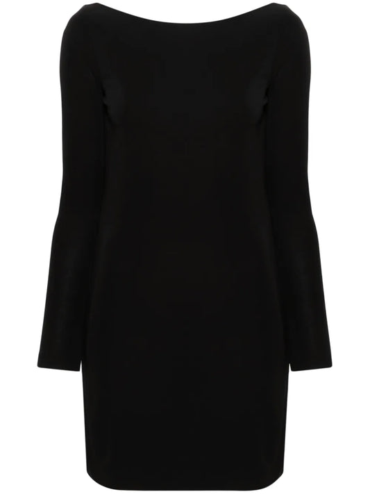 Cowl-Back Draped Minidress