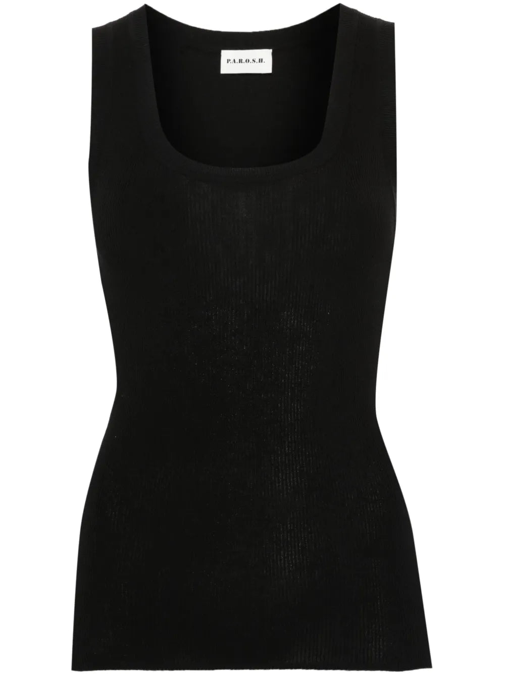 Fine-Ribbed Tank Top