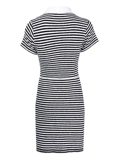 Wednesday Stripe-Print Minidress