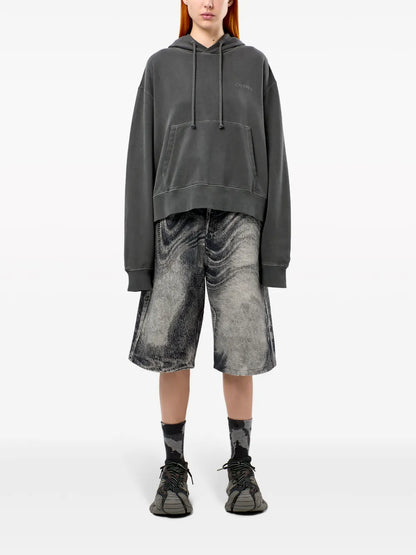 Logo-Embroidered Cotton Hoodie
