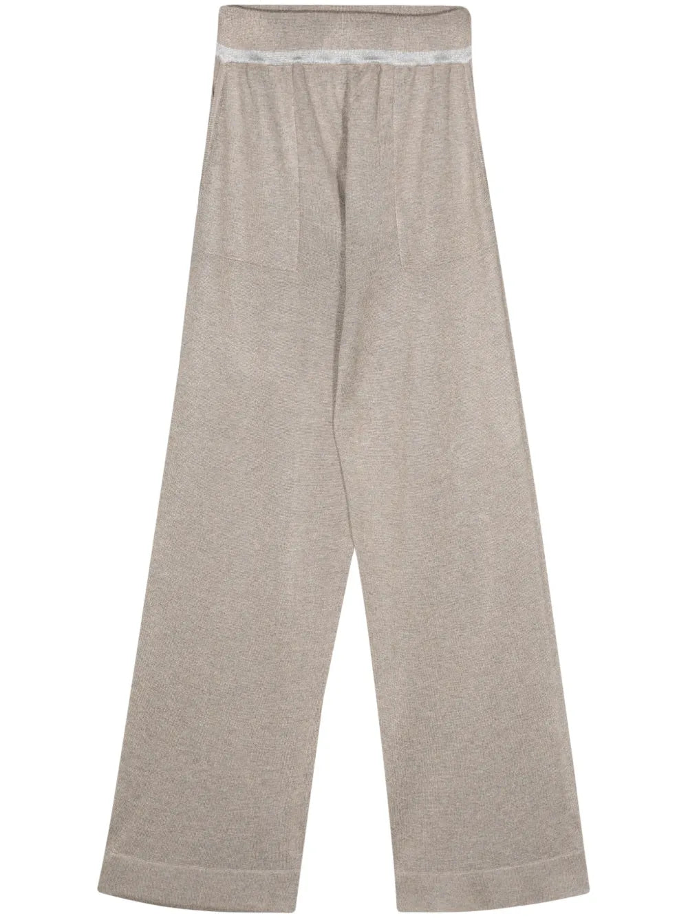Knitted Straight-Leg Trousers