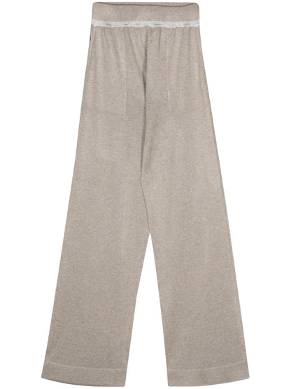 Knitted Straight-Leg Trousers