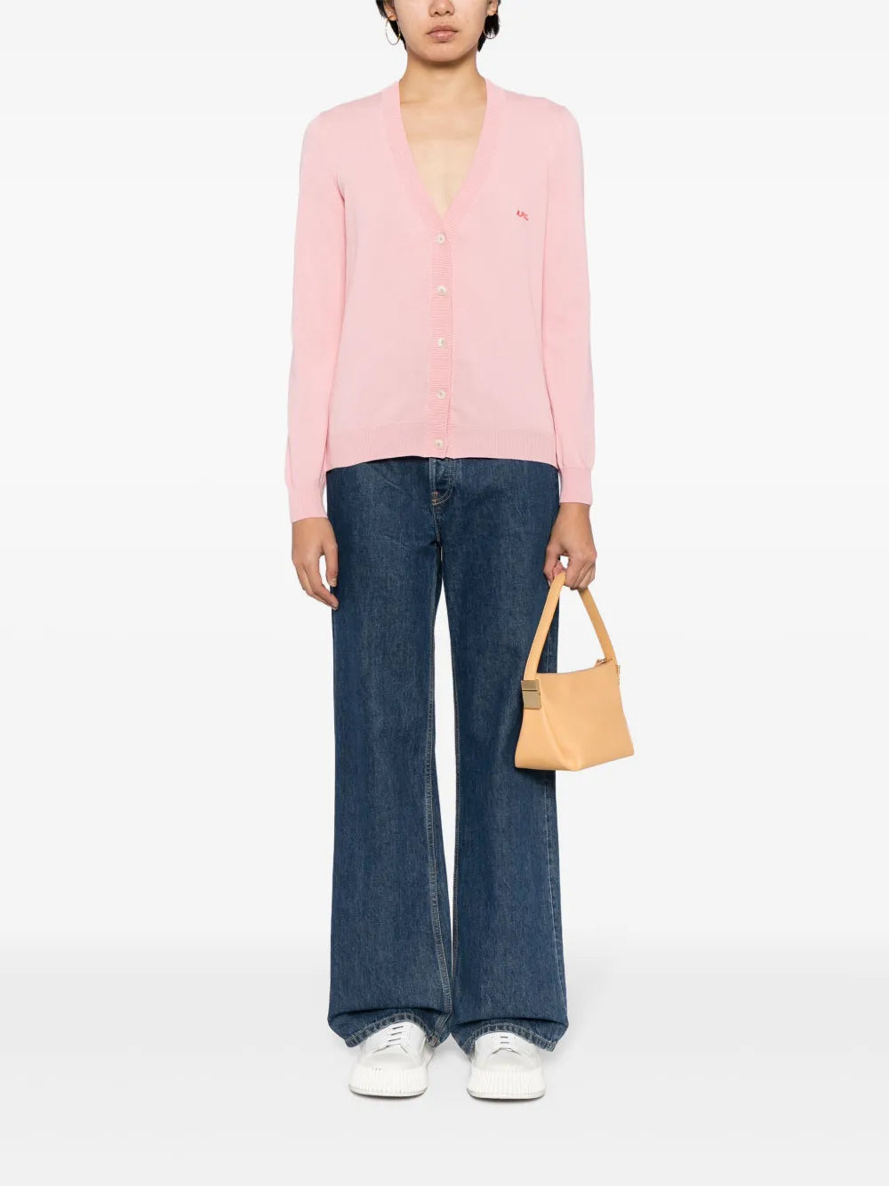 Logo-Embroidered Cotton Cardigan