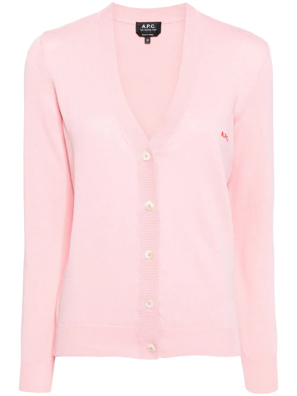 Logo-Embroidered Cotton Cardigan