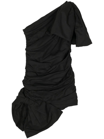 Bow One-Shoulder Minidress