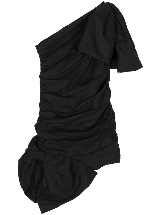 Bow One-Shoulder Minidress