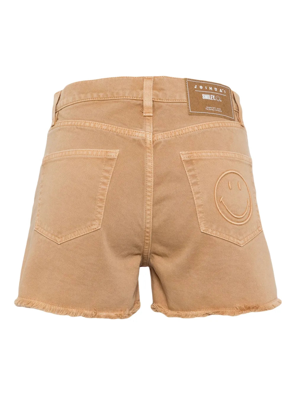 Smiley-Face Denim Shorts