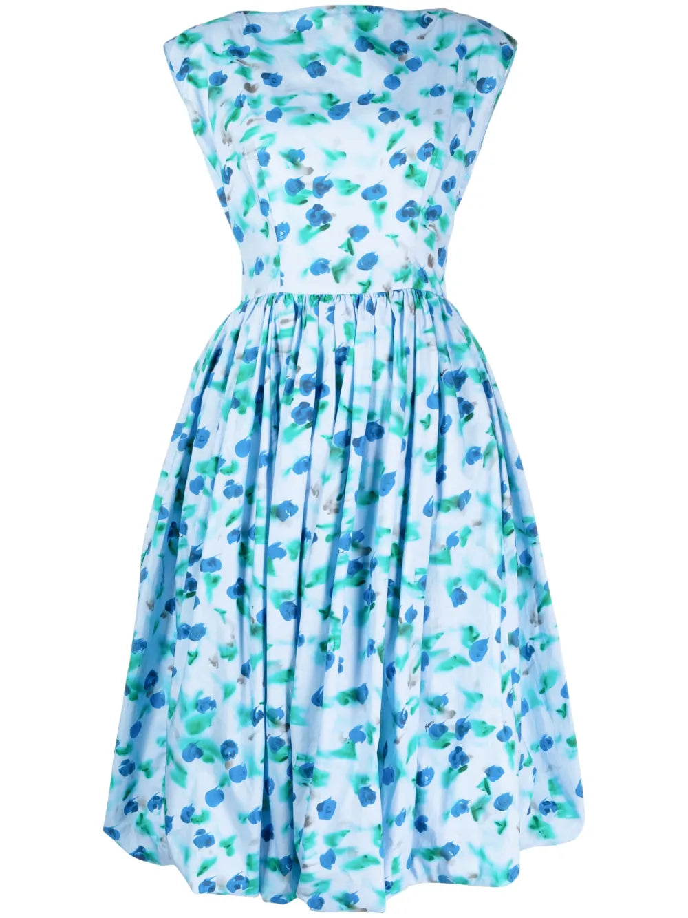 Floral-Print Midi Dress