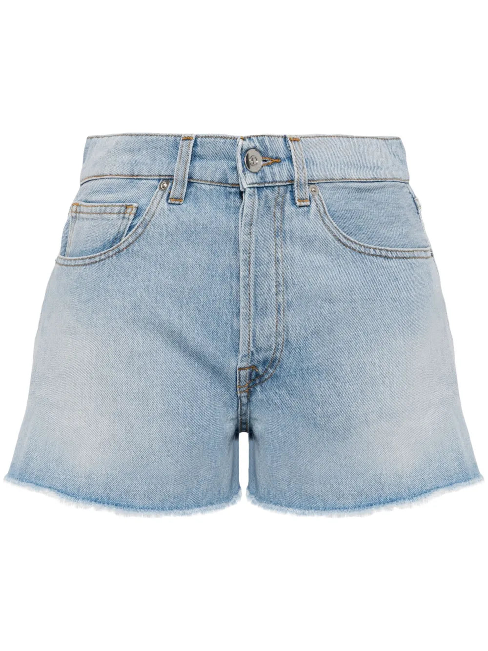 Smiley-Face Denim Shorts
