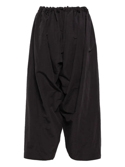 Drawstring-Waist Cropped Trousers