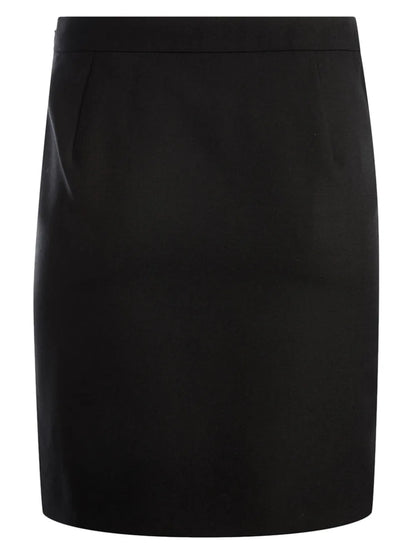 Virgin Wool Pencil Skirt
