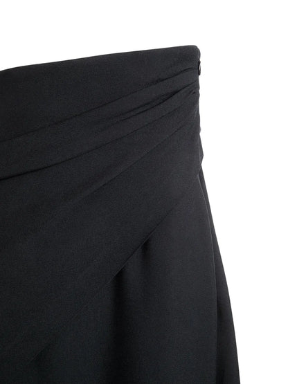 Wrap Asymmetric Midi Skirt