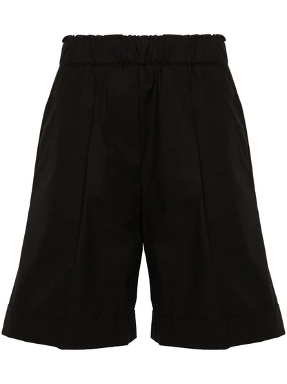 Pleat-Detail Shorts