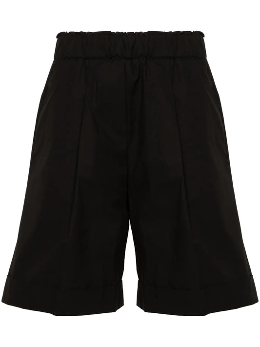 Pleat-Detail Shorts