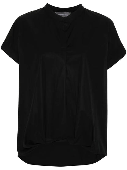 Gathered Poplin Blouse