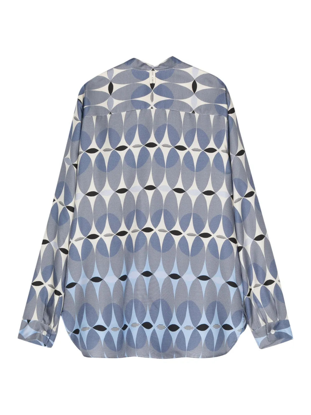 Monogram-Pattern Silk Shirt